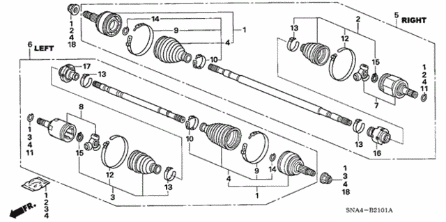 Driveshaft (AT) for 2007 Honda Civic #0