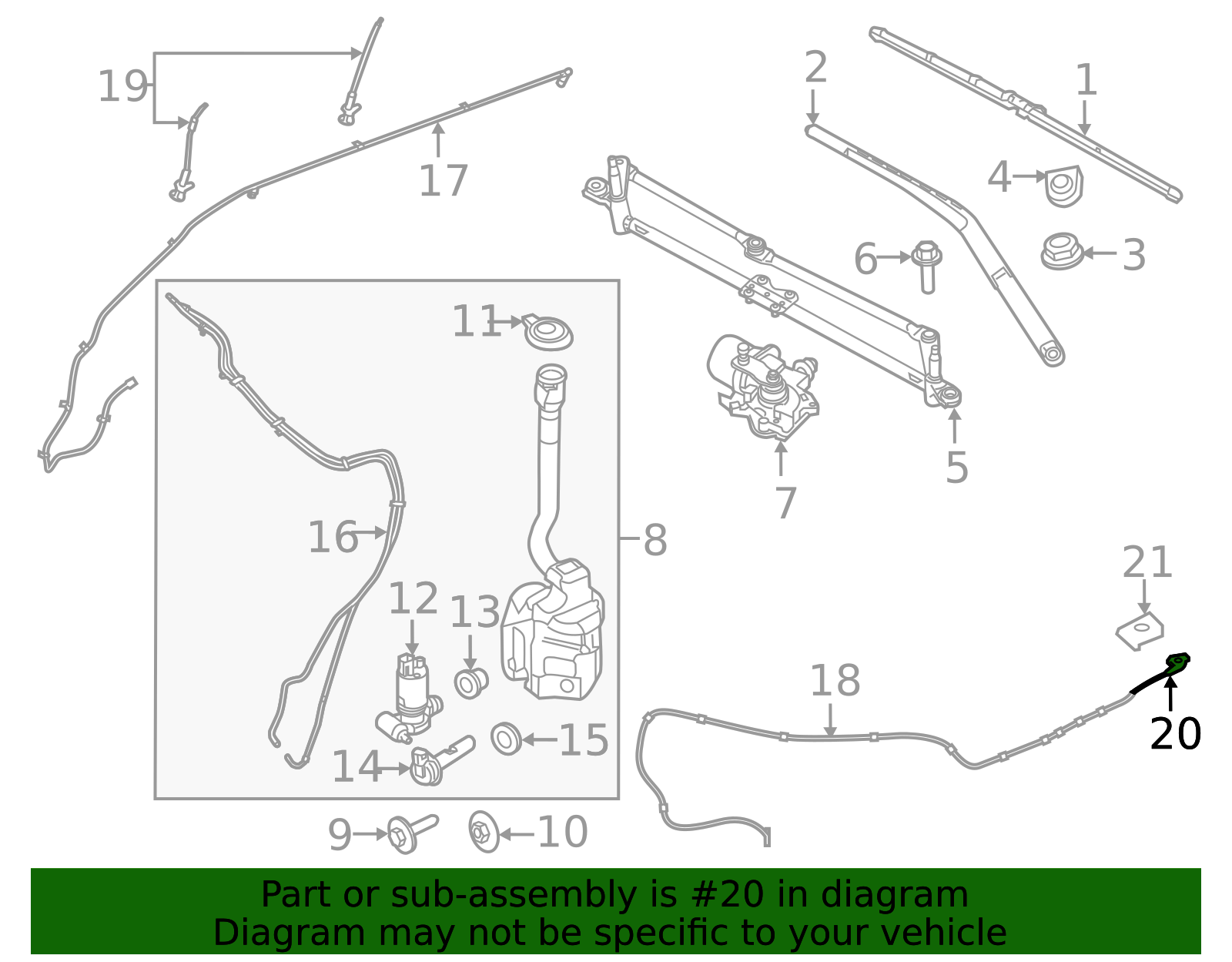 ピヨピヨ 2023-2025 Ford Escape Washer Nozzle PJ6Z-17603-A | OEM Parts Online