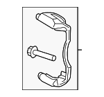 5G0615125A - Brakes: Caliper Mount for Volkswagen Image