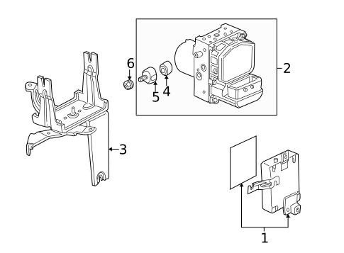 ABS Components for 2004 Acura RL #0