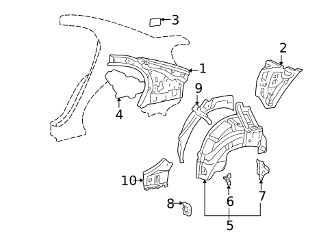 Inner Structure for 2003 Lexus GS430 #0