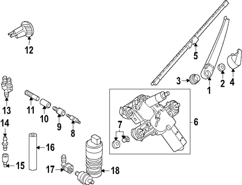 Rear Wiper Components for 2025 Volkswagen ID. Buzz #0