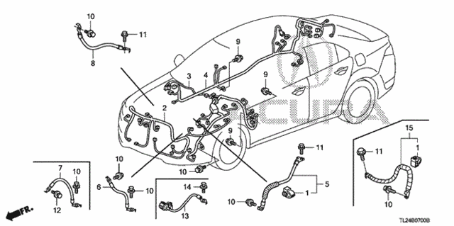 Wire Harness (1) for 2011 Acura TSX #0