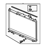 190105A2A03 - Cooling System: Radiator Assembly for Honda: Accord Image