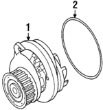 8903225060 - Cooling System: Water Pump Gasket for Isuzu Image