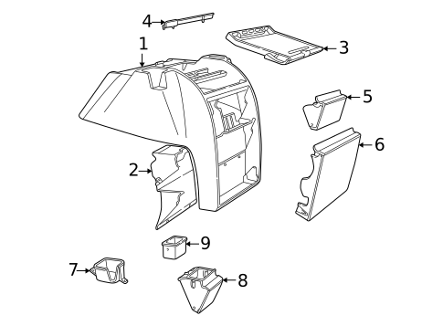 Front Console for 1996 Dodge B3500 #0