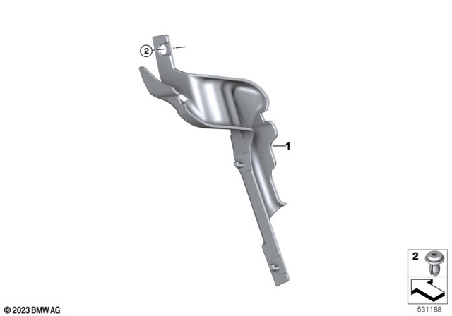 61137924988 - : Cable Duct Intake Silencer for BMW-Motorrad Image