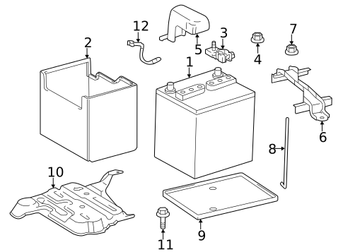 Battery & Related Components for 2013 Scion tC #0