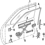 1987-1990 Toyota Tercel - Upper Hinge