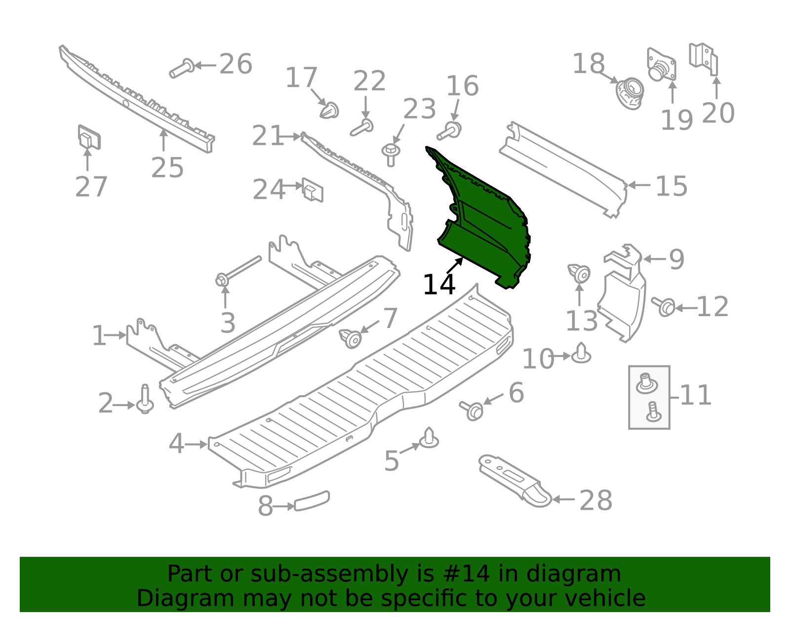 ふふん。ページ KK4Z-17F774-FA - Bumper Extension 2019-2026 Ford | Ford Parts Direct