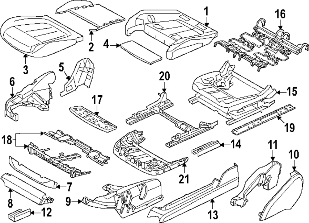 Ft End Track Cover - BMW (52-10-5-A43-0B1)