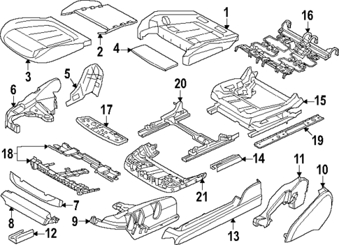 Driver Seat Components for 2024 BMW i7 #2