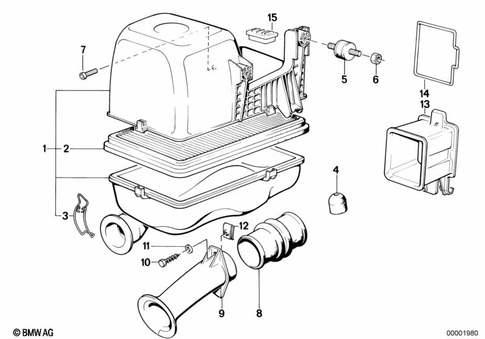 Intake Muffler for 1988 BMW M3 #0