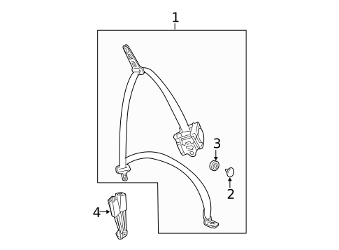 Seat Belt for 2008 Mercedes-Benz E63 AMG #3