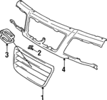 7211177E10D2W - : Grille for Suzuki Image