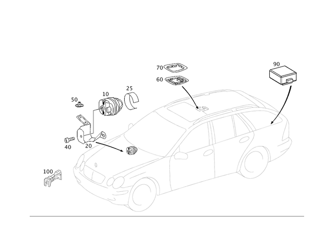 2034406008 - Electrical System: Wiring Harness for Mercedes-Benz Image image