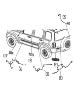 56050510AB - : Tailgate Wiring for Mopar Image