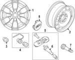 NL3Z1007E - : 2022-2024 Ford F-150 Lightning - Wheel, Spare for Ford: Expedition, F-150 Lightning Image
