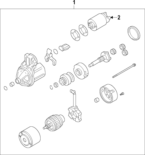 Starter for 2013 Mazda 2 #1