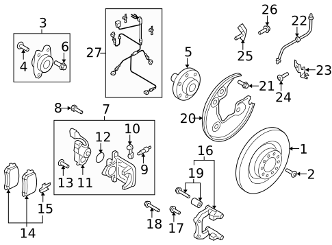 Brake Components for 2015 Audi A5 Quattro #1