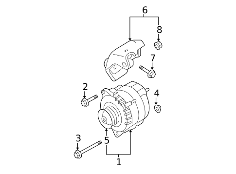Alternator for 2015 Nissan Rogue Select #0