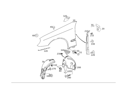 Front Fender for 2006 Mercedes-Benz E320 #0
