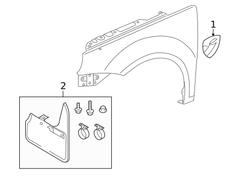Exterior Trim - Fender for 2016 Volkswagen Eos #0