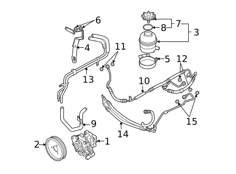 Pump & Hoses for 2009 BMW M5 #0