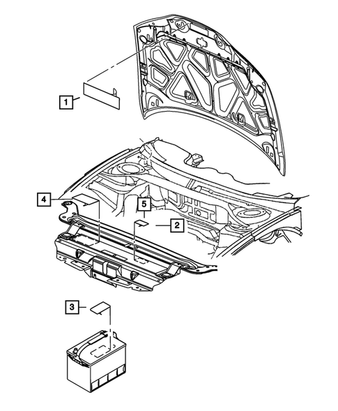 Under Hood for 2011 Dodge Challenger #0