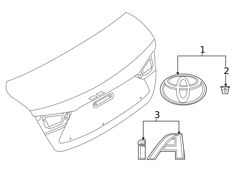 Exterior Trim - Trunk for 2018 Toyota Yaris iA #0