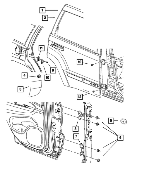 Rear Door for 2016 Jeep Grand Cherokee #1