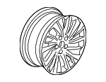 42700T2AL82 - Suspension: Wheel, Alloy for Honda: Accord Image
