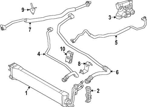 Trans Oil Cooler for 2023 BMW XM #0