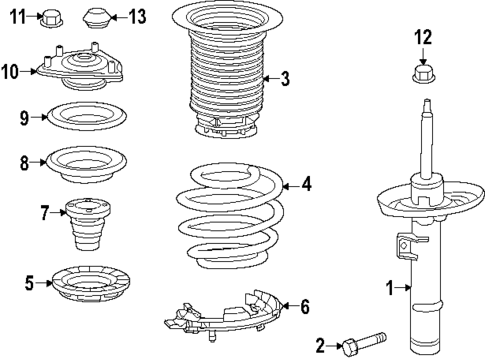 Struts & Components for 2025 Honda Civic #1