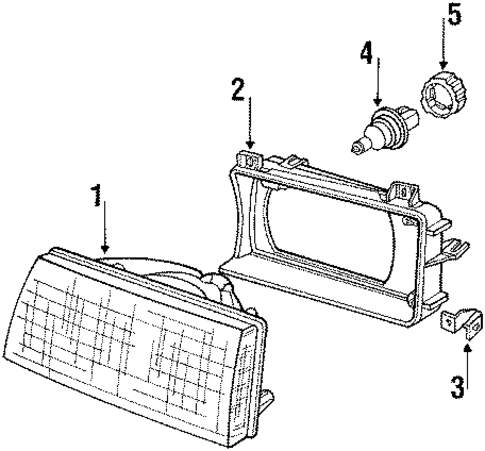 Bulbs - Chassis for 1990 Saab 900 #0