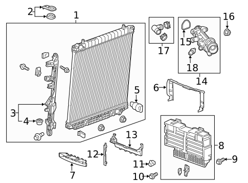 Radiators, Coolers & Related Components for 2016 GMC Canyon #0