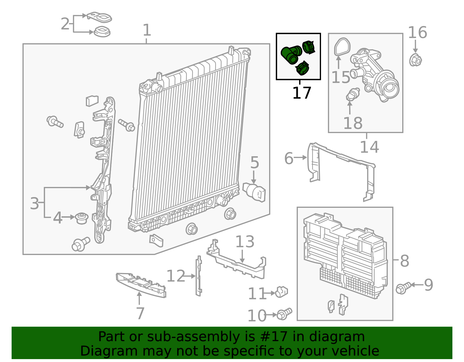 2016-2022 GM Coolant Hose 55486242 GM | GMPartsDirect.com