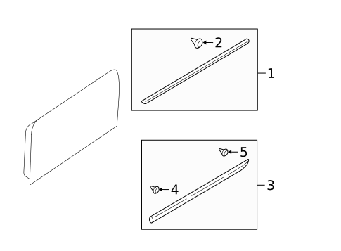 Exterior Trim - Front Door for 2009 Subaru Outback #0