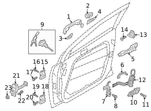 Front Door for 2020 Kia Sportage #1