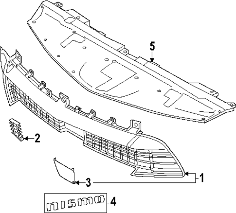 Grille & Components for 2024 Nissan Z #0