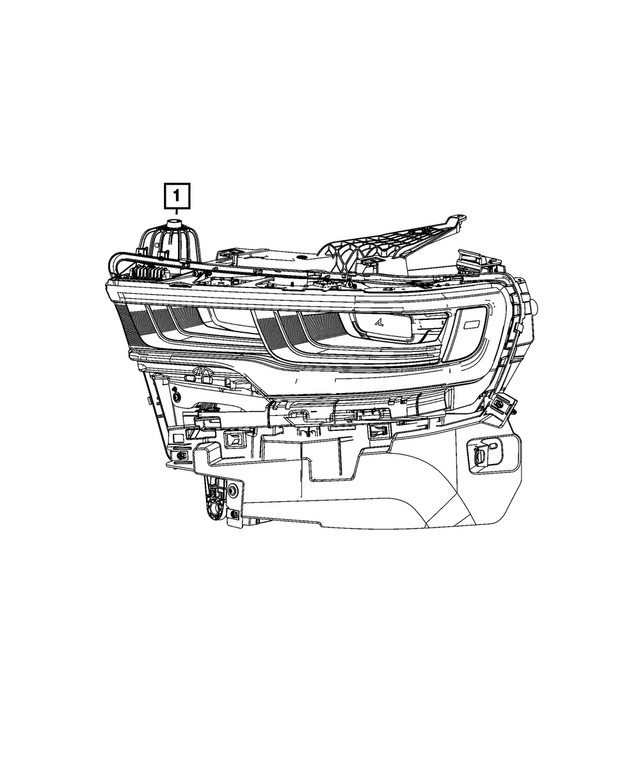 68666442AA - : Headlamp, Right for Mopar Image