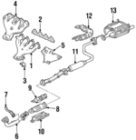 18100PM6307 - : Exhaust Manifold for Honda Image