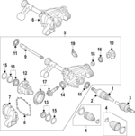 38154EZ40B - Front Drive Axle: Washers for Nissan: TITAN, TITAN XD Image