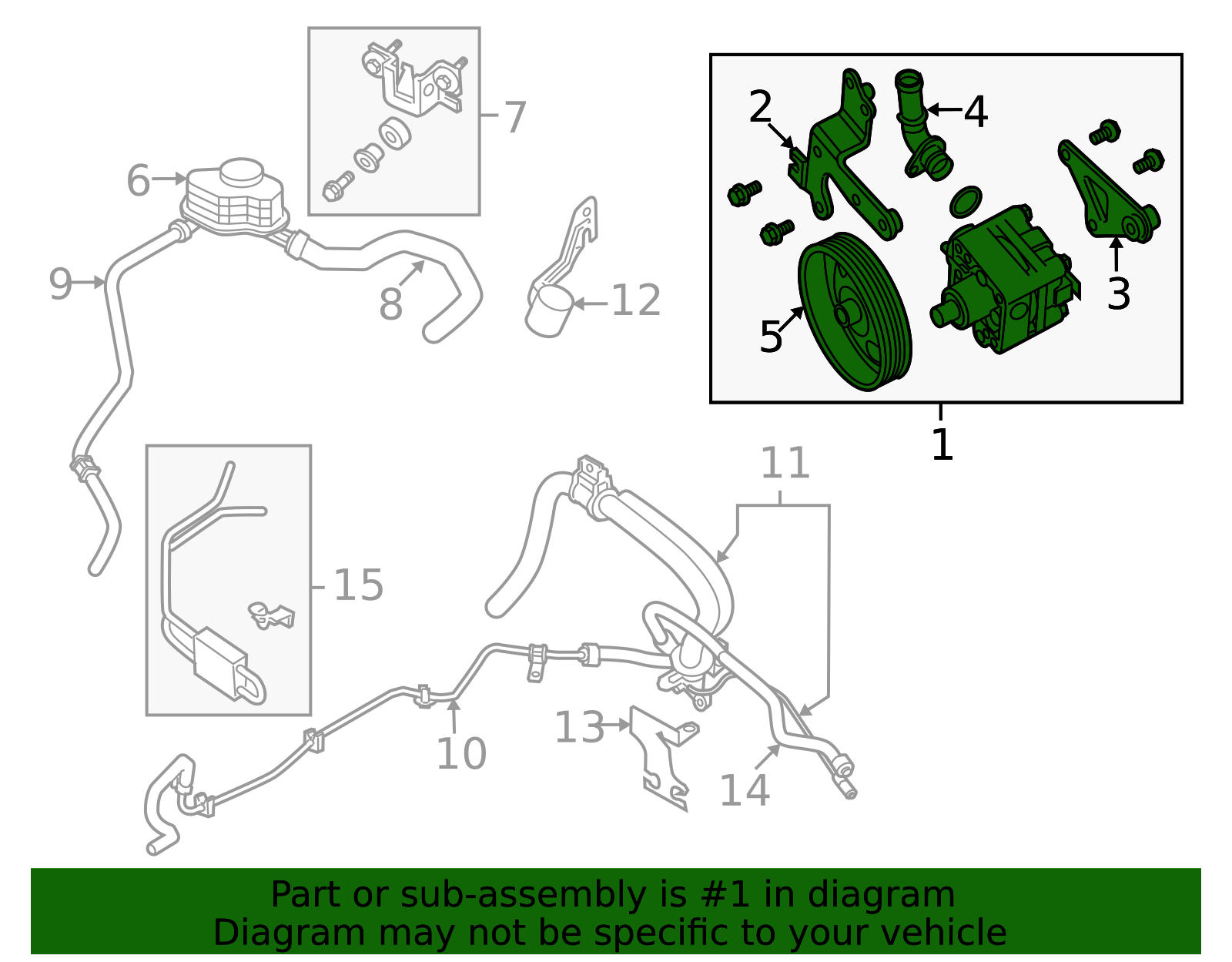 49110-ZX70A - Power Steering Pump 2009-2014 Nissan Maxima