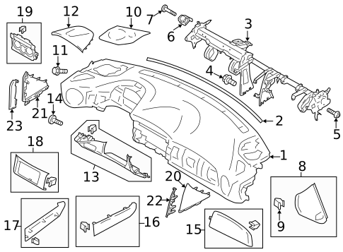 Instrument Panel for 2015 Subaru BRZ #0