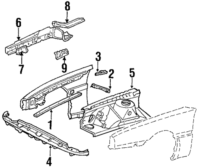 5388214110 - Body: Gasket for Toyota Image