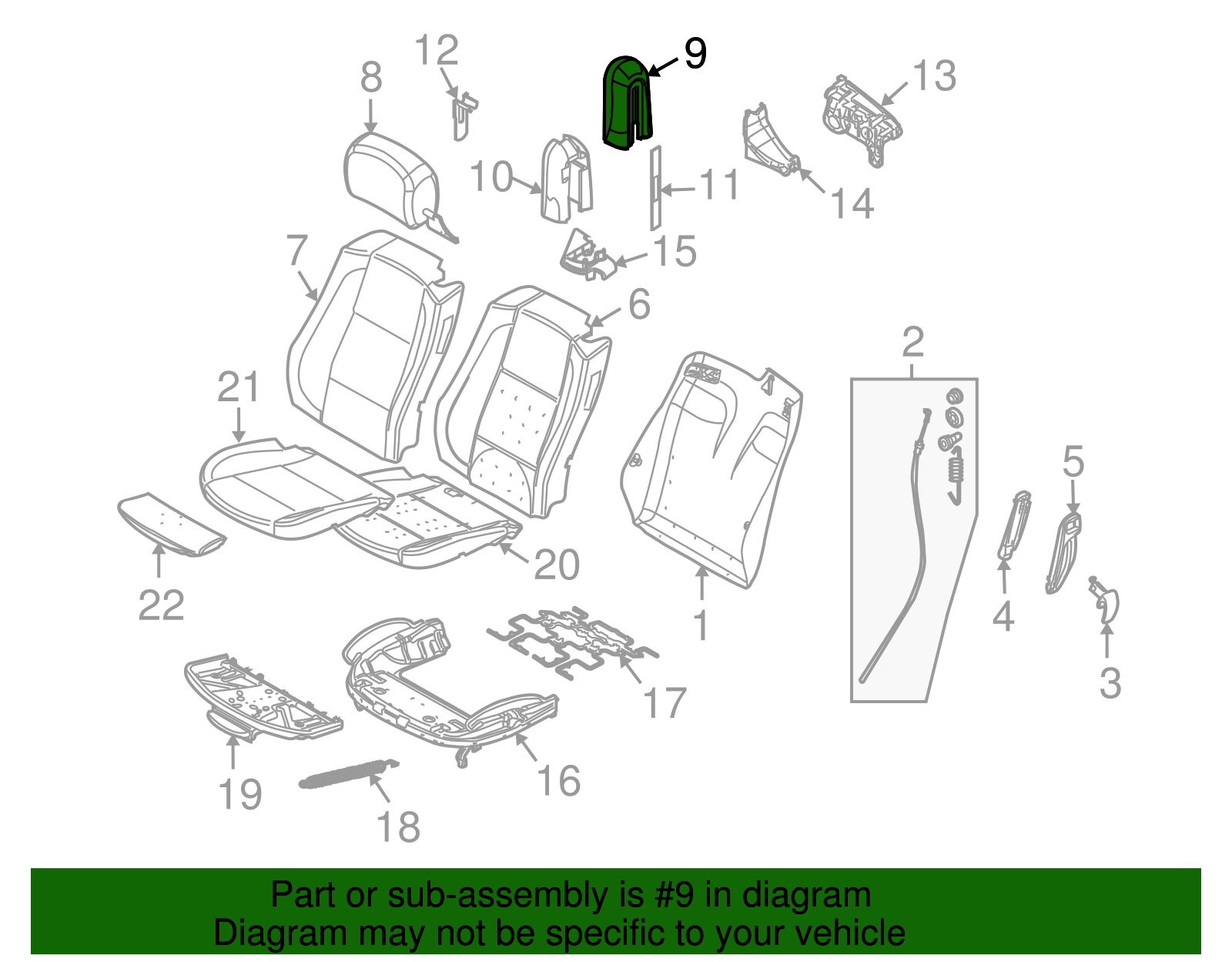 Seat Belt Cover - BMW (52-10-7-127-700)
