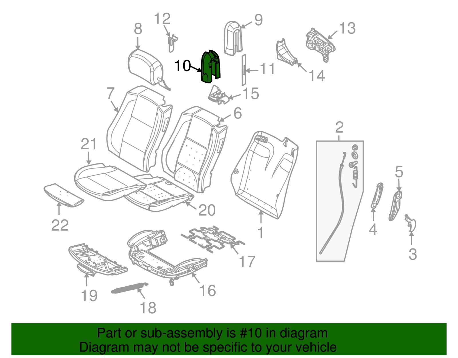 Seat Belt Cover - BMW (52-10-7-127-699)