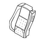 52109158395 - Body: Seat Back Pad for BMW: 645Ci, 650i, M6 Image