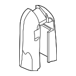 52109151423 - Body: Seat Belt Cover Insert for BMW: 328i, 335i, 335is, 650i, M3, M6 Image